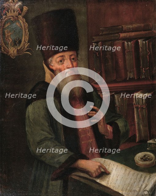 Portrait of Afanasy Lavrentievich Ordin-Naschokin (1605-1680), 17th century. Artist: Anonymous  