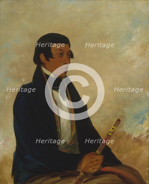 Kee-món-saw, Little Chief, a Chief, 1830. Creator: George Catlin.