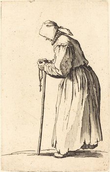 Beggar Woman with Rosary, c. 1622. Creator: Jacques Callot.