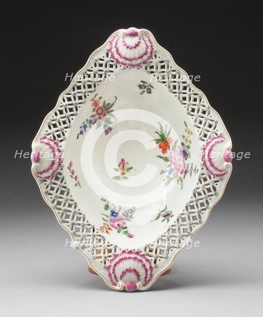 Dish, Worcester, c. 1770. Creator: Royal Worcester.