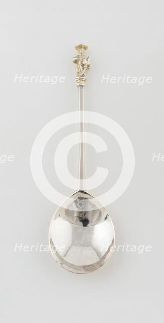 Apostle Spoon: St. Matthias, London, 1636/37. Creator: Unknown.