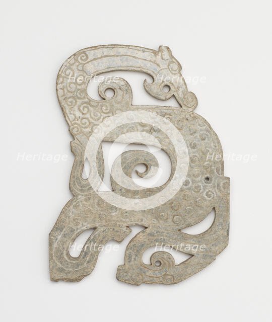Dragon-shaped pendant, Eastern Zhou dynasty, 4th-3rd century BCE. Creator: Unknown.