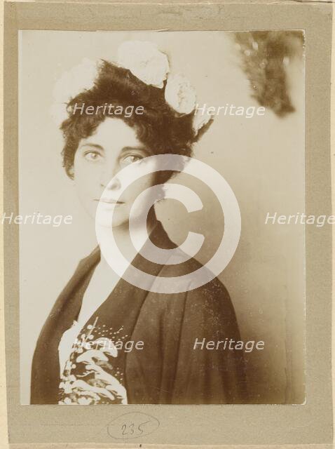 Portrait of an Unknown Woman, about 1900. Creator: Franz von Stuck.