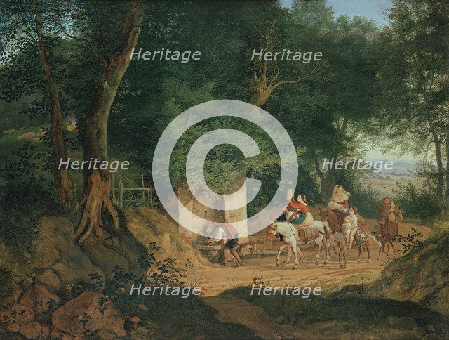 The Well in the Wood at Ariccia, 1831. Artist: Richter, Gustav (Karl Ludwig) (1823-1884)