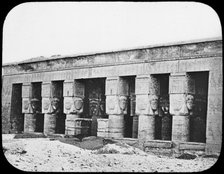 Temple of Hathor, Dendera, Egypt, c1890.  Artist: Newton & Co