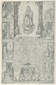 Indulgence for donation of alms towards the building of a Church to th..., 1608 (facsimile 1930-40). Creator: Samuel Stradanus.