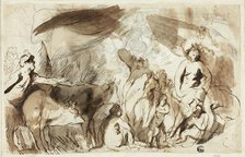 Study for the Sine Baccho et Cerere Friget Venus (recto), n.d. Creator: Jacob Jordaens.