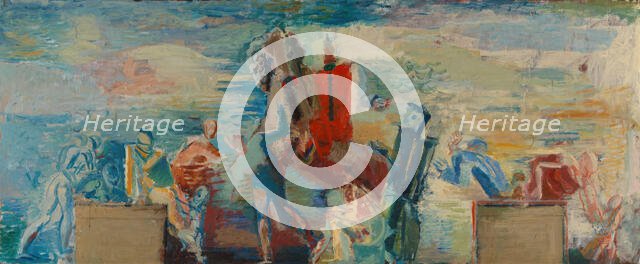 The Victor; Sketch for decoration for Ostensjo school in Oslo, probably 1926-1927. Creator: Bjarne Ness.