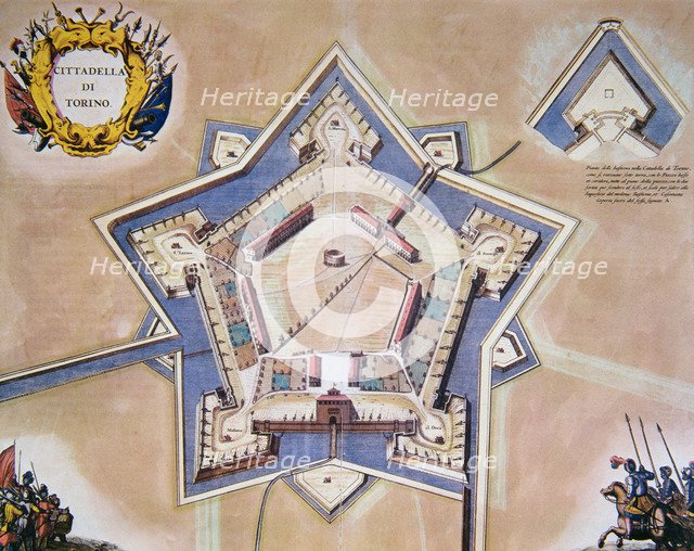 Plan of the citadel of Turin in 1664.