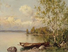 Still Summer Evening, a View from Häme, 1860-1905. Creator: Hjalmar Munsterhjelm.