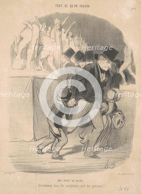 Tout ce qu'on voudra, 19th century. Creator: Honore Daumier.