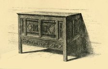 Oak chest, 1460-1480, (1881).  Creator: Frederick Albert Slocombe.