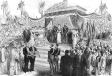Coronation of the King and Queen of Roumania at Bucharest, 1881. Creator: Unknown.