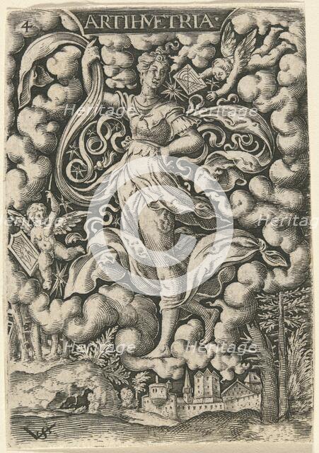 Artihmetria (Arithmetic). Creator: Virgil Solis.