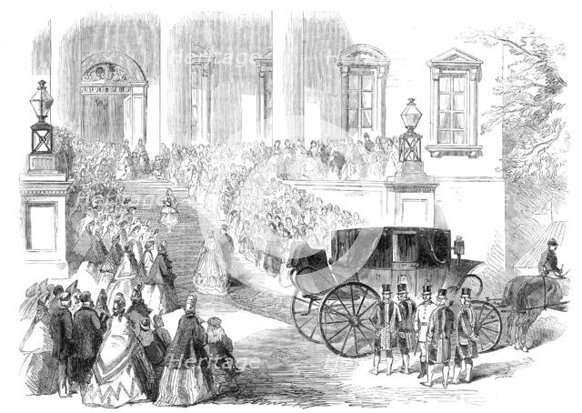 Marriage of the Count de Paris with the Princess Isabelle d'Orleans: the return to Claremont, 1864. Creator: Unknown.