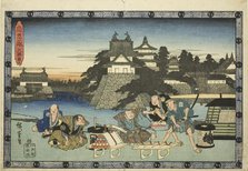 Act 3 (Sandanme), from the series "The Revenge of the Loyal Retainers (Chushingura)", c. 1834/39. Creator: Ando Hiroshige.