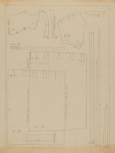 Dress (Pattern), c. 1936. Creator: Nancy Crimi.