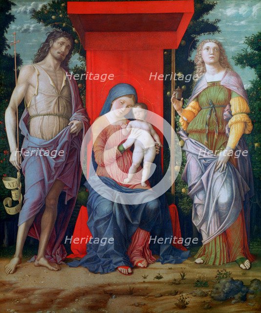'The Virgin and Child with Saints', c1490-1505. Artist: Andrea Mantegna