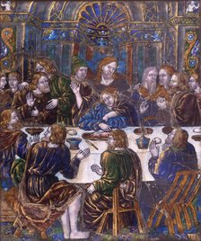Plaque with the Last Supper, c. 1530. Creator: Jean Penicaud I.