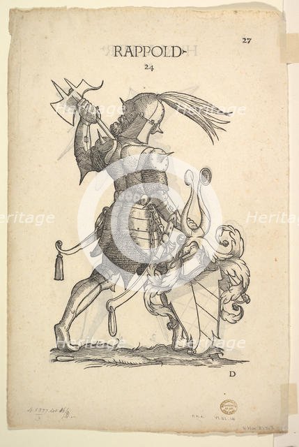 Hurlacher (recto) and Rappold (verso) Families, from Paul Hector Mair’s Berich..., mid 16th century. Creator: Christoph Weiditz.