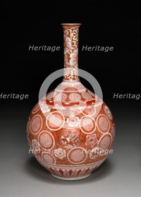 Vase: Kutani Ware, 19th century. Creator: Unknown.