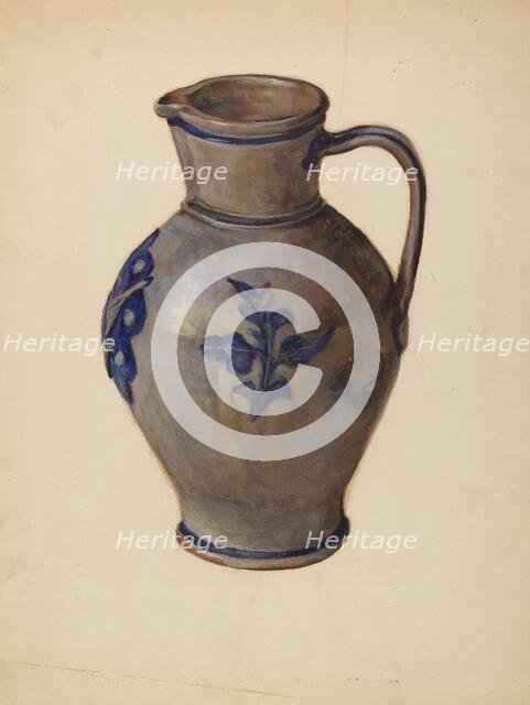 Pitcher, 1937. Creator: C.W. Perky.