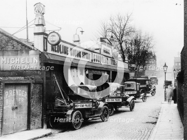 Daimler breakdown trucks, early 1920s. Artist: Unknown