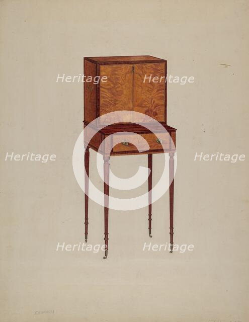 Desk, c. 1938. Creator: Francis Borelli.