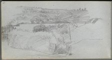 Sketchbook, page 29: Landscape Study. Creator: Ernest Meissonier (French, 1815-1891).