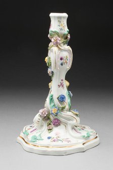 Candlestick, Meissen, 18th century. Creator: Meissen Porcelain.