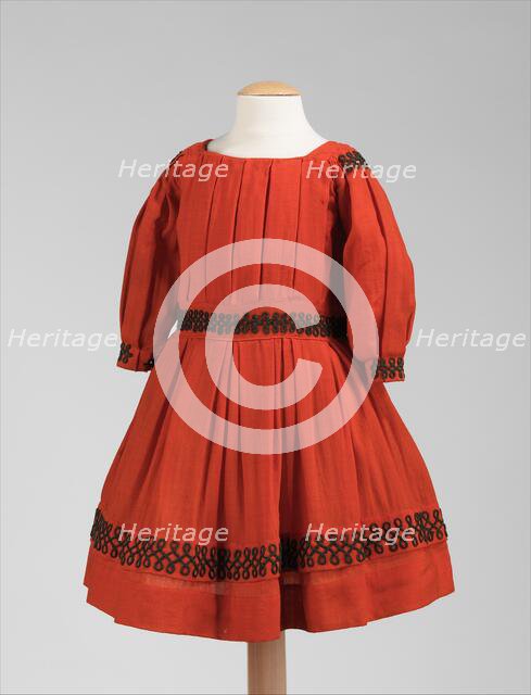 Dress, American, ca. 1865. Creator: Unknown.