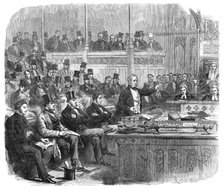 Lord Palmerston making the ministerial statement on Dano-German Affairs..., 1864. Creator: Mason Jackson.