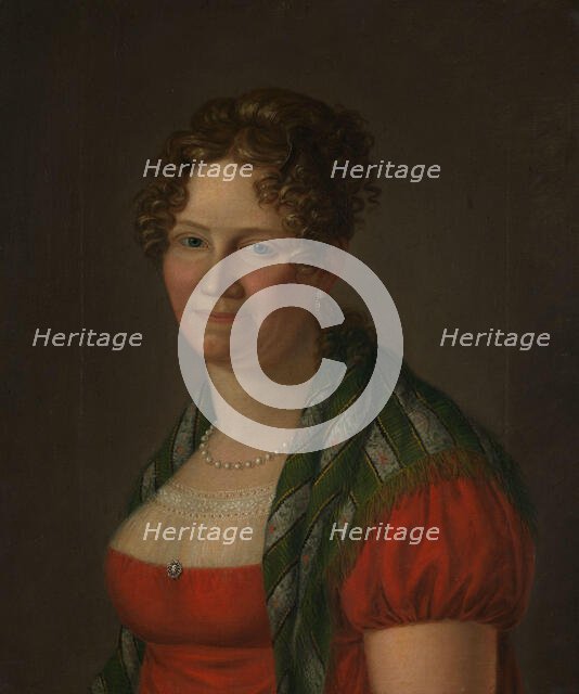 Portrait of Gesina Orbech Ring, b. Berg, c1820. Creator: Jacob Munch.