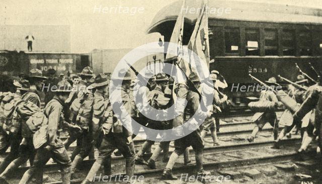 American troops, First World War, 1917, (c1920). Creator: Unknown.