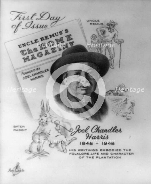 Joel Chandler Harris, bust, facing left, c1948. Creator: Frances Benjamin Johnston.