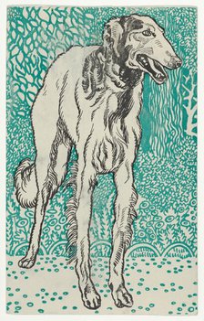 Greyhound, 1912. Creator: Moritz Jung.