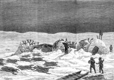 The American Franklin Search Expedition - reindeer camp in King William's Land, 1881. Creator: Unknown.