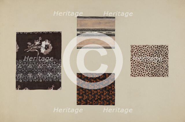 Quilt Patches, c. 1938. Creator: Katherine Hastings.