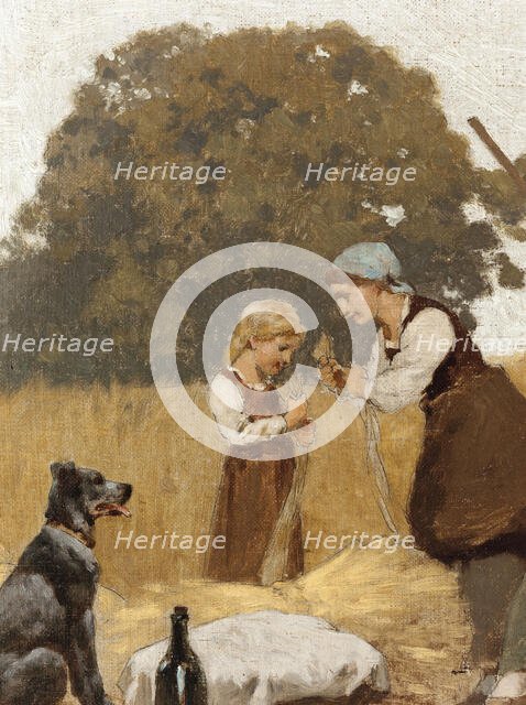 Agriculture: Sketch for the school in rue Chateau-Landon, 10th arrondissement of Paris, 1881. Creator: Jules Didier.