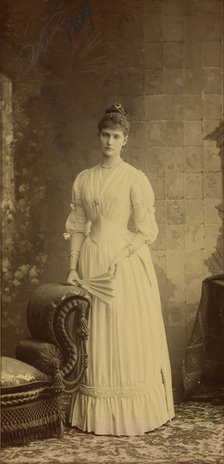 Portrait of Empress Alexandra Fyodorovna of Russia (1872-1918) as Grand Duchess, 1889.