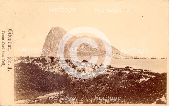 Gibraltar, From Fort Filipe, 19th century. Creator: Anon.
