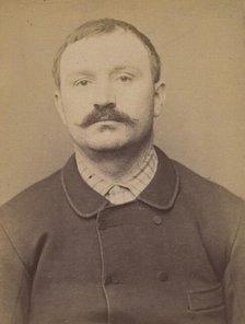 Giroux. Hippolyte. 34 ans, né à Montreuil les Mines (Saone & Loire). Mécanicien. Anarchist..., 1894. Creator: Alphonse Bertillon.