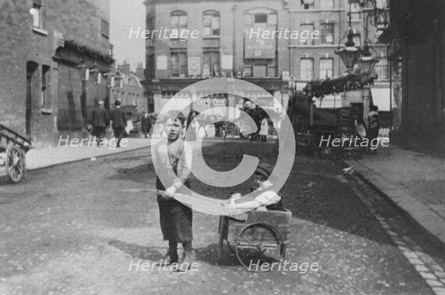 East End children, London, c1900. Artist: Unknown