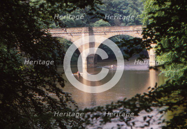 18th Century Prebends Bridge, over the River Wear, Durham, England, 20th century. Artist: CM Dixon.
