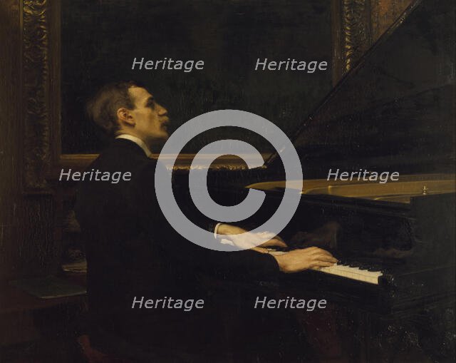 Vilhelm Stenhammar, 1871-1927, composer, 1900. Creator: Robert Thegerstrom.