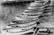 Lifeboats from the SS Titanic, 1912. Artist: Unknown