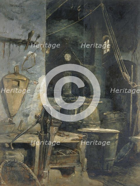 Bell Foundry, Germany, ca. 1874. Creator: Walter Shirlaw.