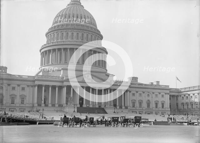 Inaugural Stands at Capitol, 1917. Creator: Harris & Ewing.
