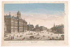View of the Town Hall and the Dam in Amsterdam, 1745-1775. Creator: Unknown.
