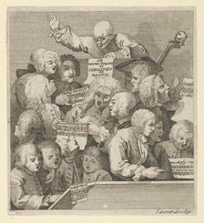 A Chorus of Singers, ca. 1800. Creator: Dent.